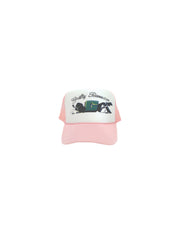 'Angel or Demon?' Trucker Hat Pink and White Colorway